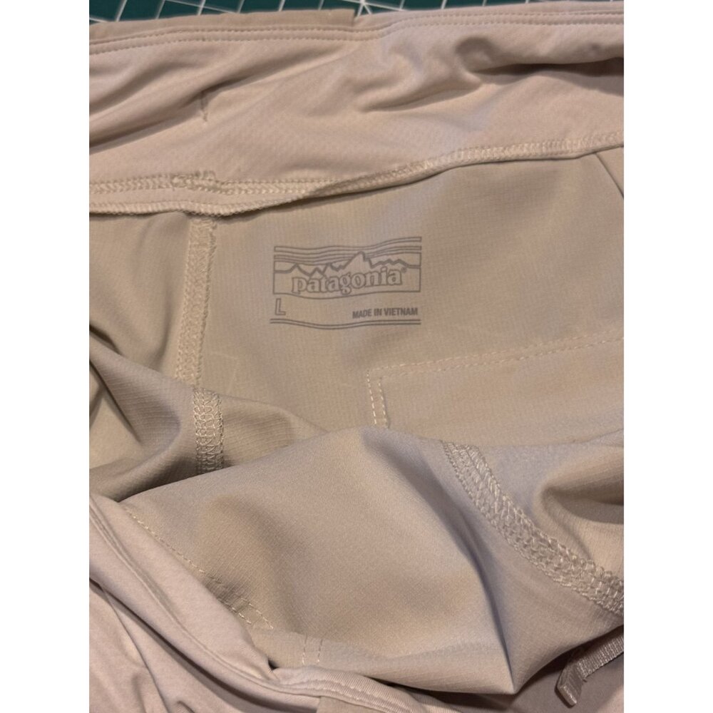Patagonia Womens Beige Recycled Polyester Jogger Pants Size L - Picture 5 of 12